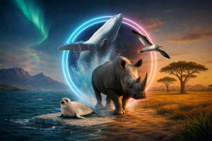 Fantastic Rhinoceros Whale Seal Mobile Wallpaper Safari Ocean Animals Scenery