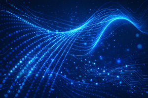 Futuristic Digital Wave Technology 4K Desktop Background, Free High-Tech Abstract Wallpaper for PC and Mobile