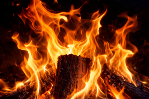 Fiery Campfire Flames 4K Desktop Background, Free Nature Fireplace Wallpaper for Mobile