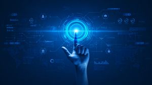 Futuristic Technology Touchscreen Desktop Wallpaper