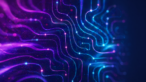 Neon Circuit Board Digital Art Desktop Wallpaper