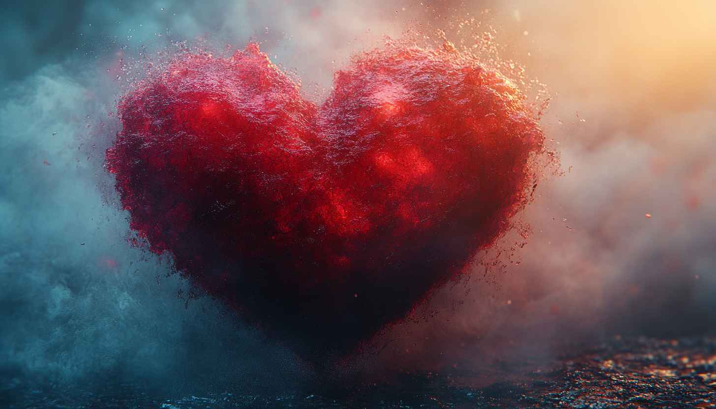Love Heart Wallpaper, Valentines Day Wallpaper, Red Heart Backgrounds 4K