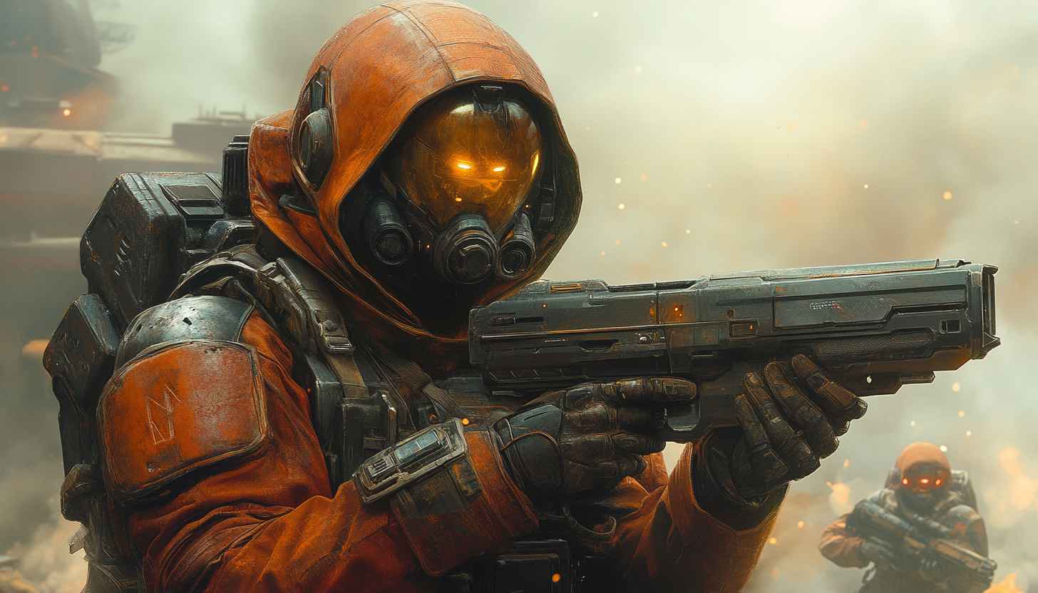 Sci-Fi Soldier Wallpaper, Futuristic Soldier, Cyberpunk Wallpaper, Post Apocalyptic