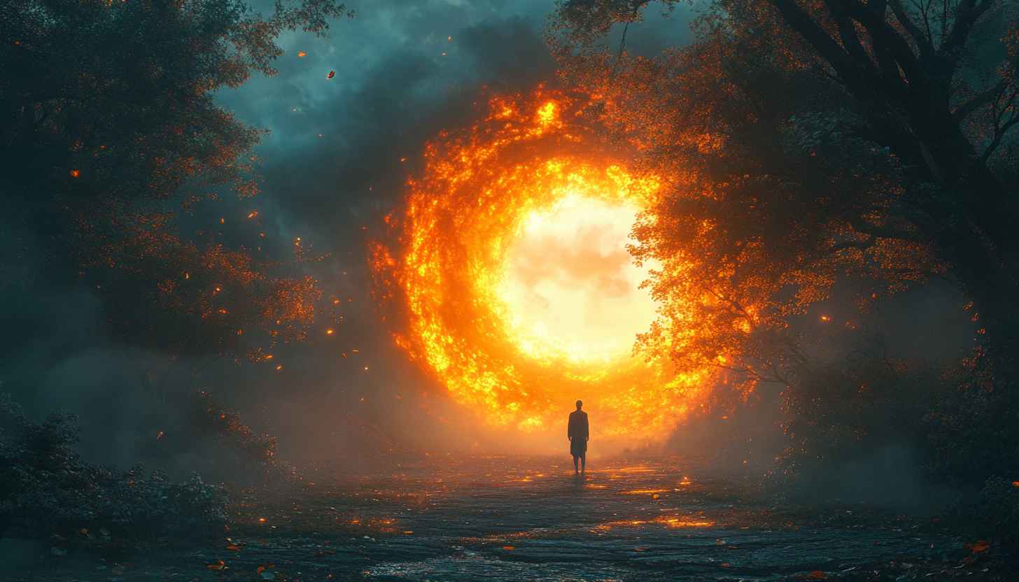 Portal Wallpaper, Fantasy Scenery, Abstract Background, 4k Resolution, Desktop Wallpaper