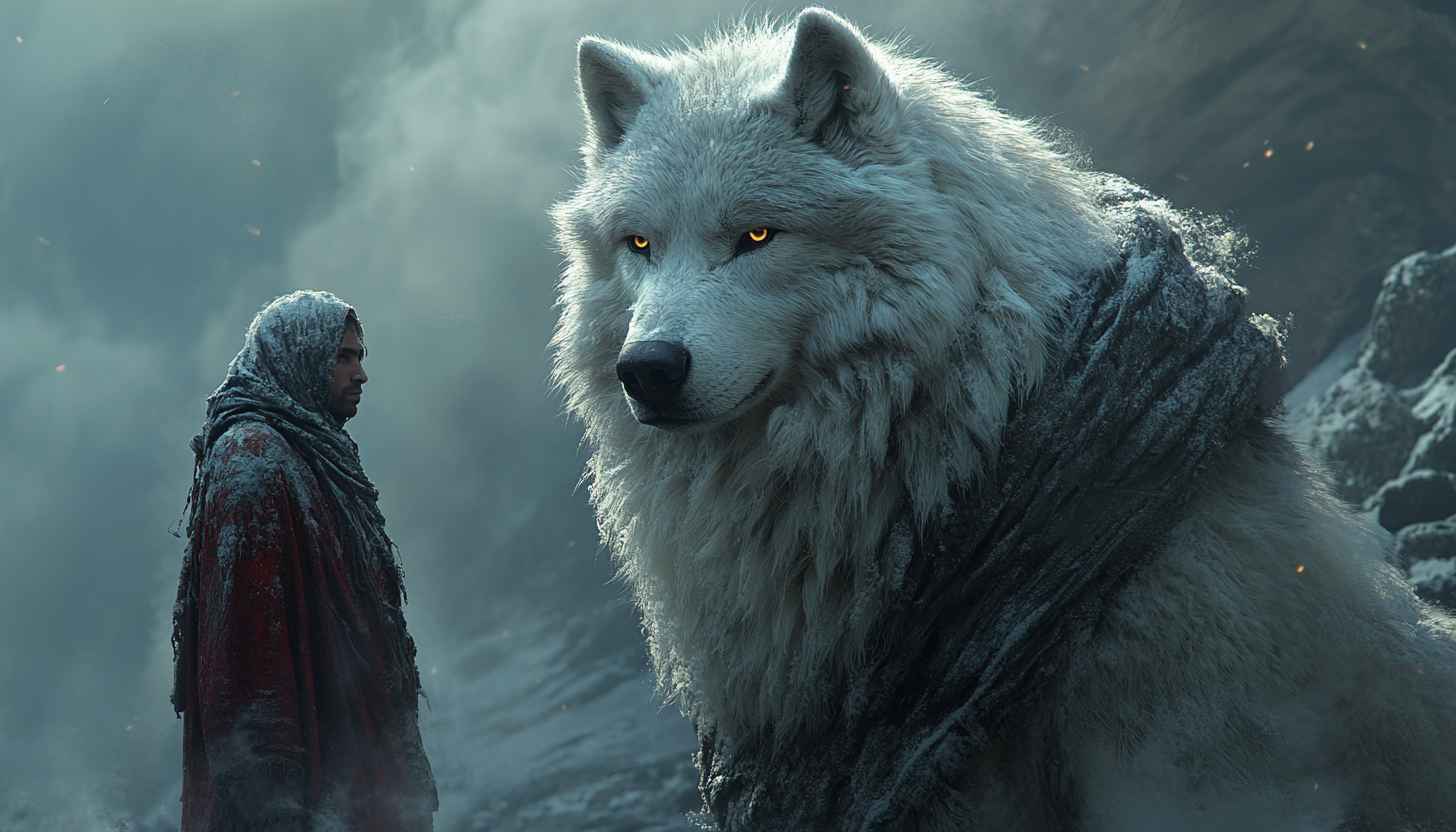Majestic Wolf Wallpaper, Fantasy Creature, Man, HD Wallpaper For Desktop
