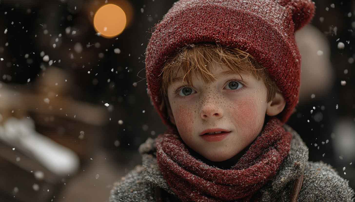 Winter Child Wallpaper | Christmas Wallpaper | Holiday Season Wallpaper