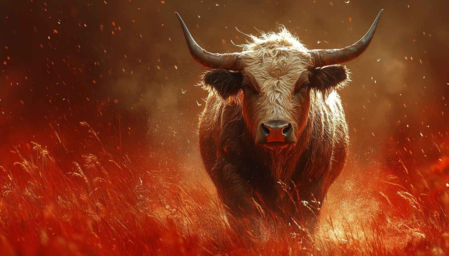 Bull Wallpaper: Fierce Animal, Angry Look, Highland Cattle 4K