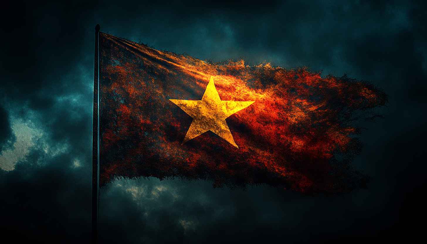 Vietnam Flag Wallpaper 4k, Desktop Background, Nation Pride Art