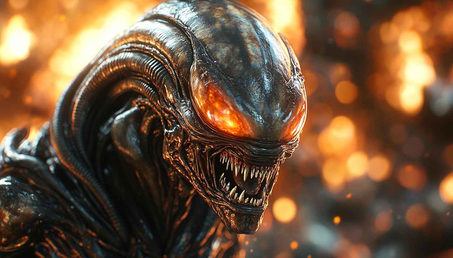 Alien Xenomorph Wallpaper: Sci-Fi Horror Movie Theme for Desktop - Free Img