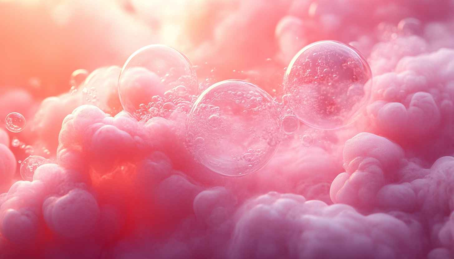Pink Cloud Wallpaper: Aesthetic Bubble Background for Desktop and Mobile