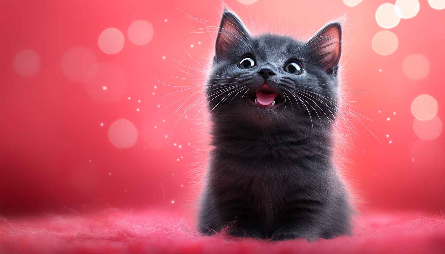 Cute Kitten Wallpaper: Adorable Cat, Gray Kitten, Pet Wallpaper