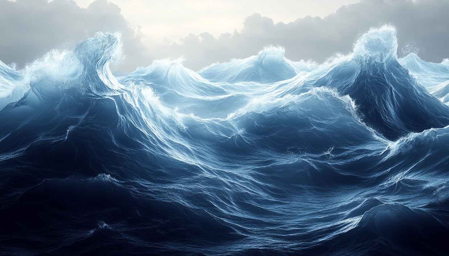 Ocean Wave Wallpaper: Sea Scape Wallpaper, 4K, HD for Desktop - Free Img