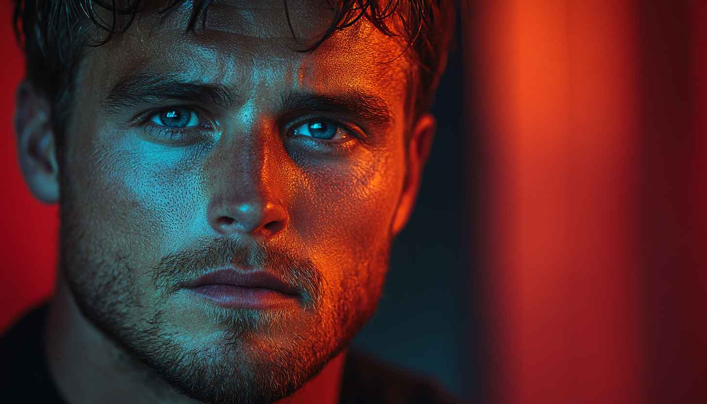 Man Portrait Wallpaper, Male Model, Handsome Man, Blue Eyes
