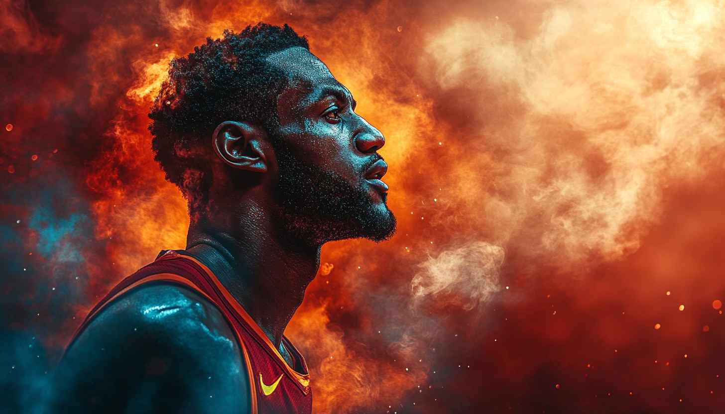 LeBron James Art Wallpaper: Sports Star 4K Desktop Background
