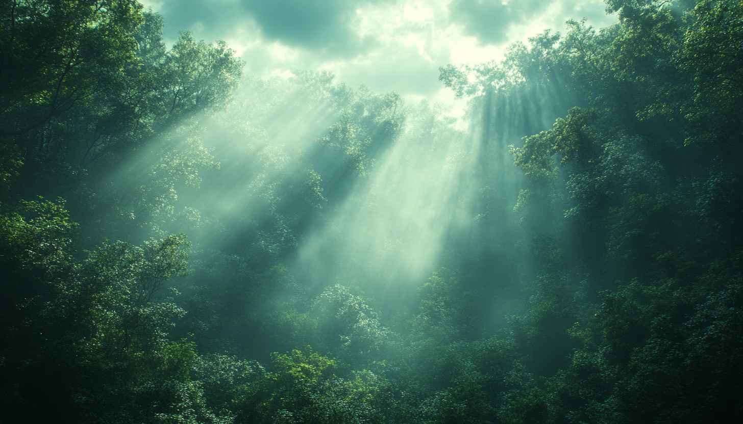 Sunlight Through Forest Trees Mobile Wallpaper Beautiful Nature Scene