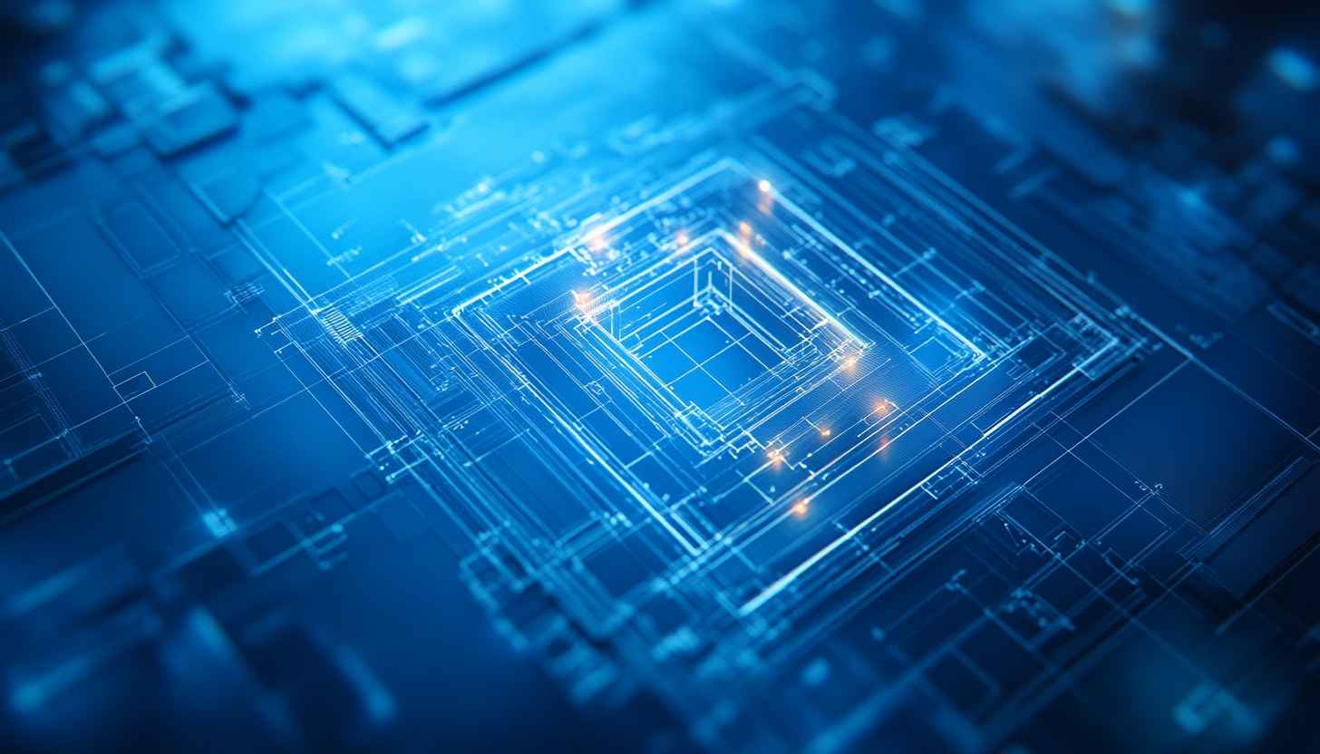 Blue Technology Circuit Board 4K Wallpaper Desktop Background Free