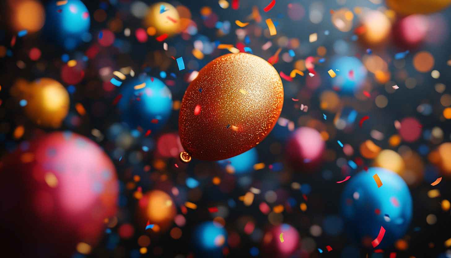 Festive Balloons Celebration Mobile Background, Happy Birthday Party Wallpaper