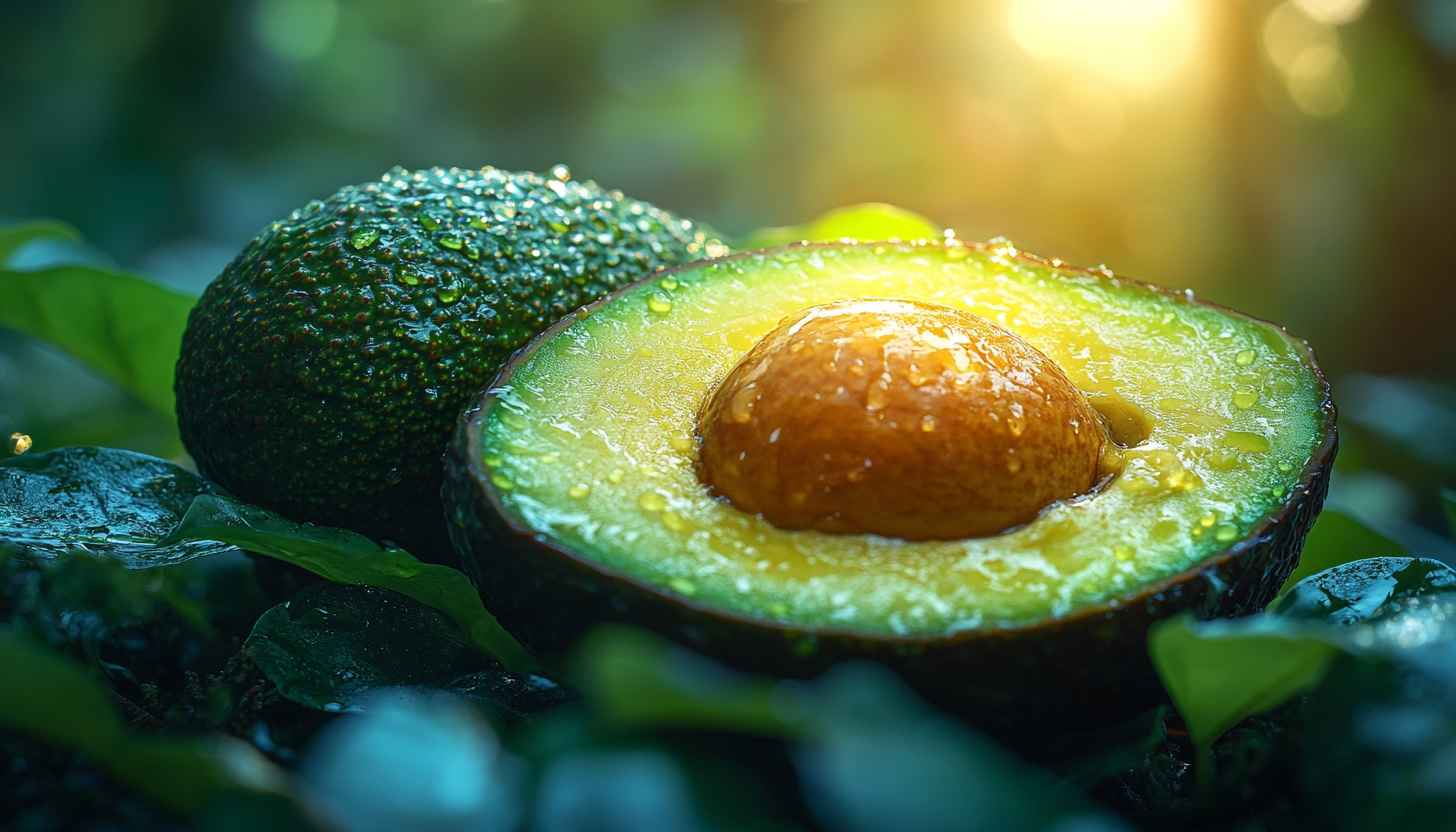 Fresh Avocado Fruit 4K Wallpaper for Desktop and Mobile