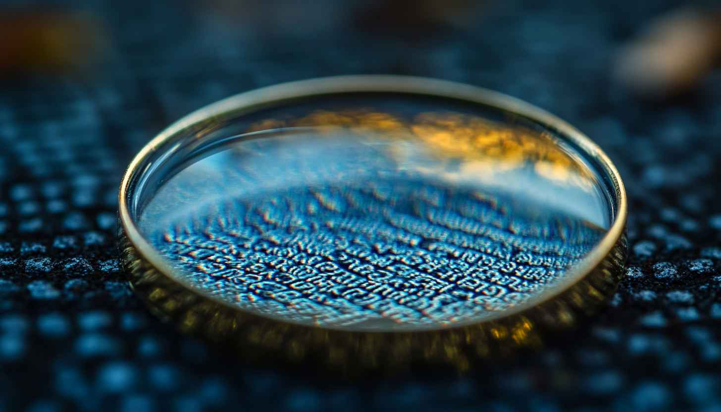 Macro Water Droplet Reflection Art Mobile Wallpaper Free HD Download