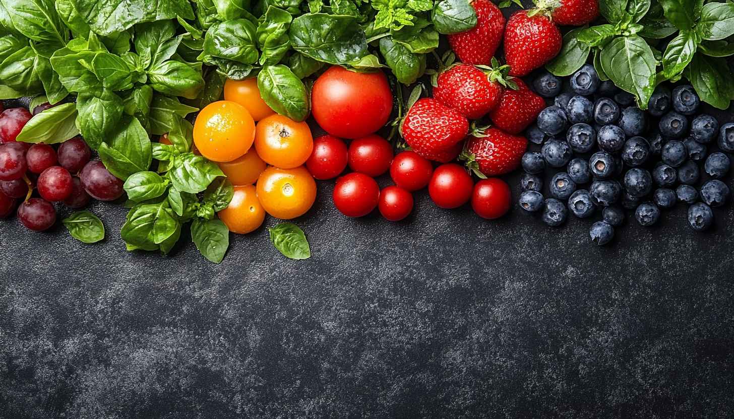 Healthy Fruit and Vegetable Desktop Background, Free 4K Food Wallpaper
