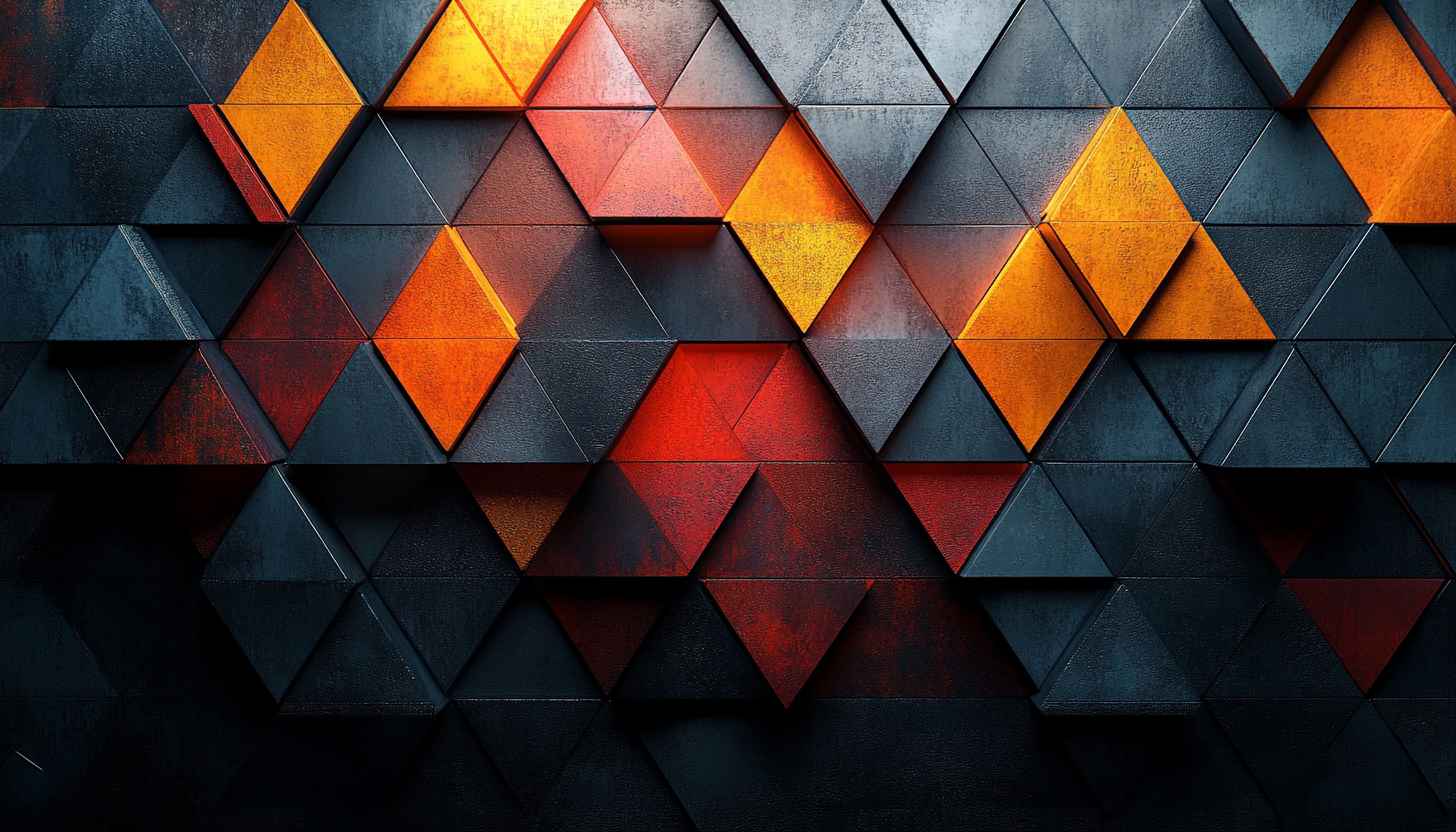 Abstract Triangle Pattern Mobile Wallpaper 4K Desktop Background - Free Img