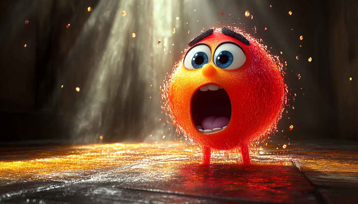 Screaming Animated Character Free 4K Desktop Background for Mobile Wallpaper