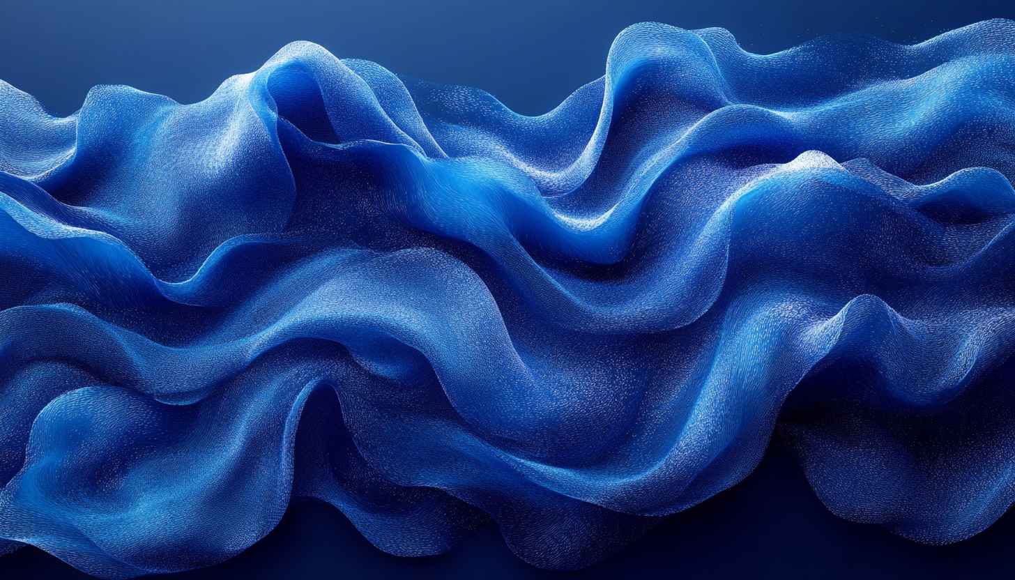 Abstract Blue Waves 4K Wallpaper For Desktop Free