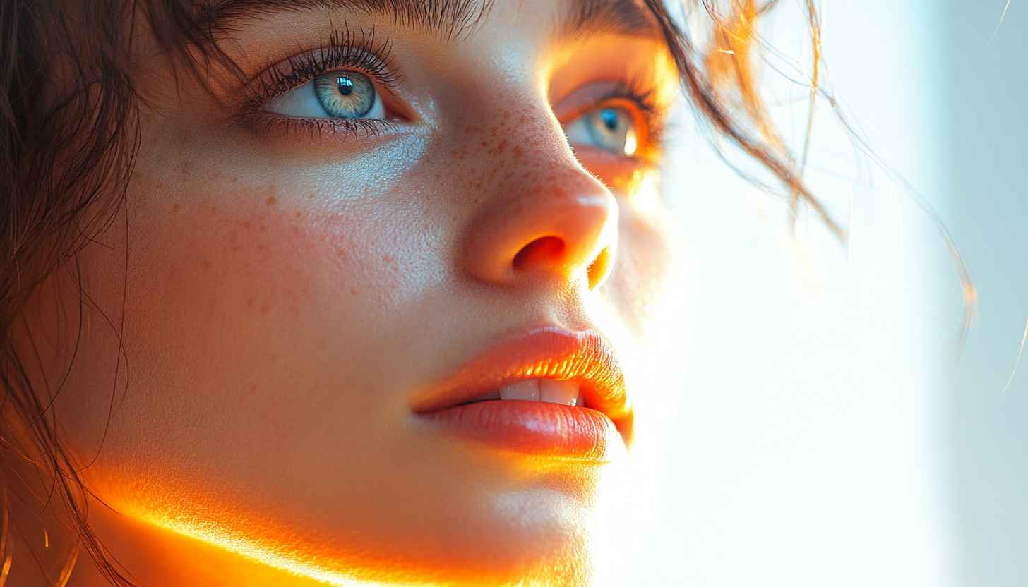 Sun-Kissed Skin Close-Up 4K Wallpaper, Freckled Girl, Beautiful Woman