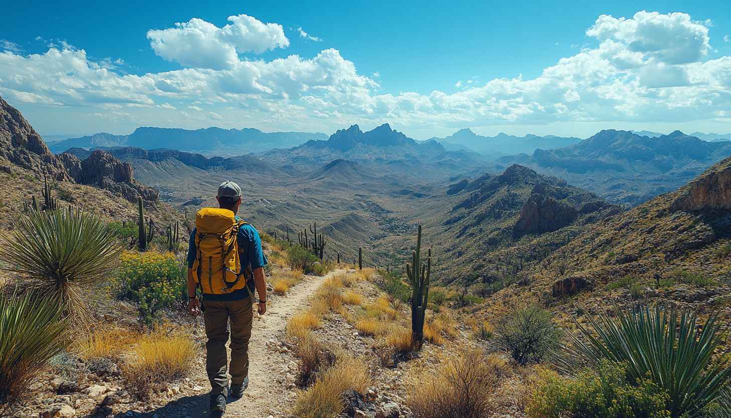 Hiking Scenic Mountain Vista Mobile Wallpaper Free 4K Desktop Background