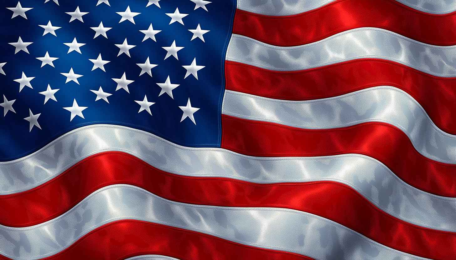 Waving USA Flag 4K Desktop Patriotic Wallpaper Background