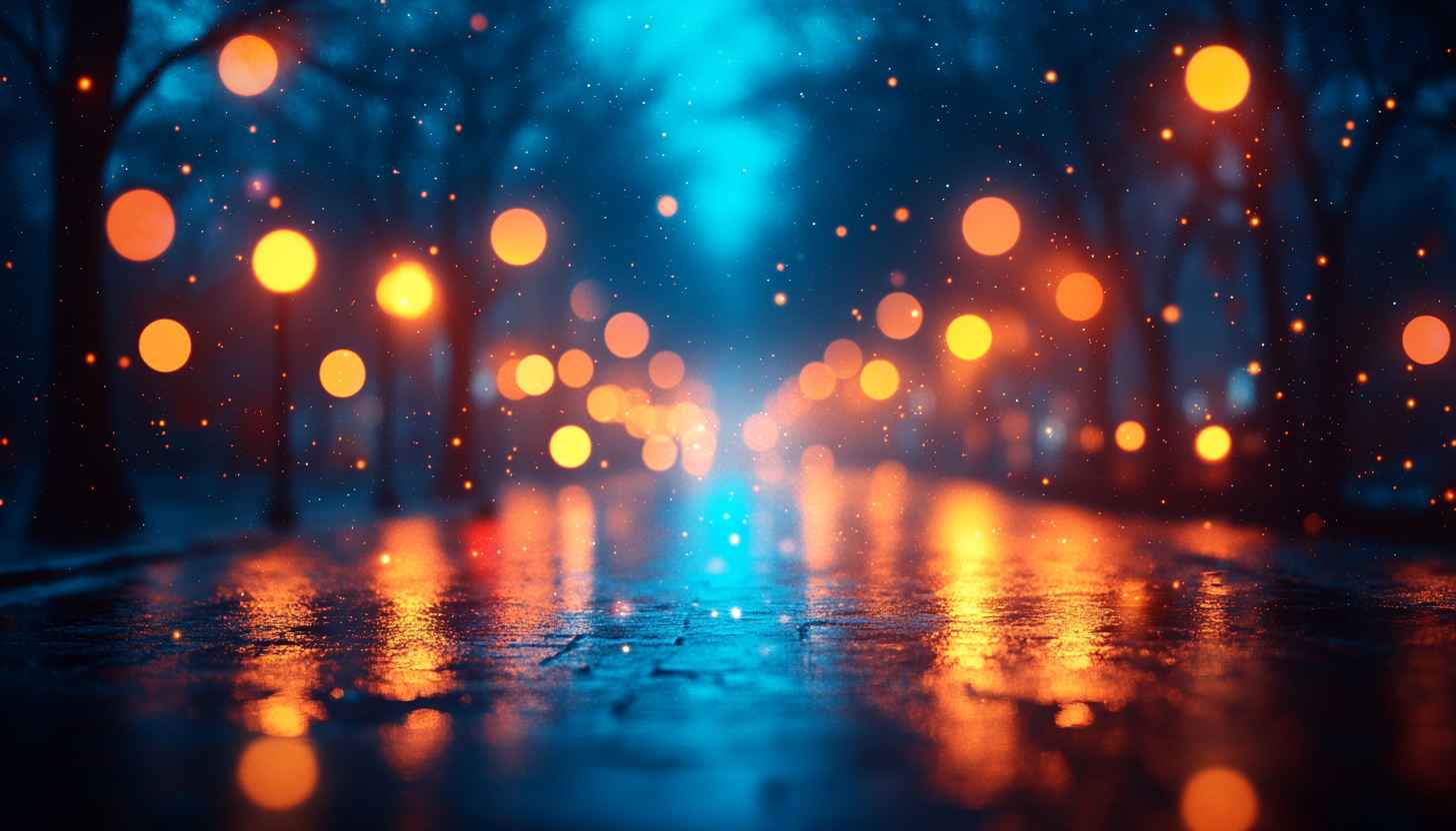 City Lights Bokeh Mobile Wallpaper Night Reflection Desktop Background