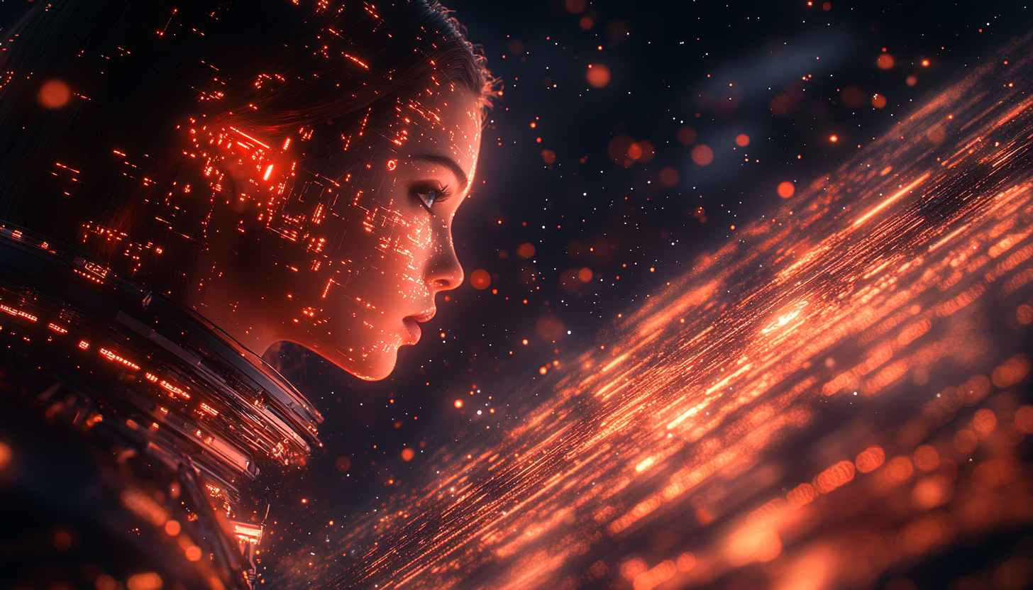 Futuristic Female AI Digital Art 4K Desktop Mobile Wallpaper