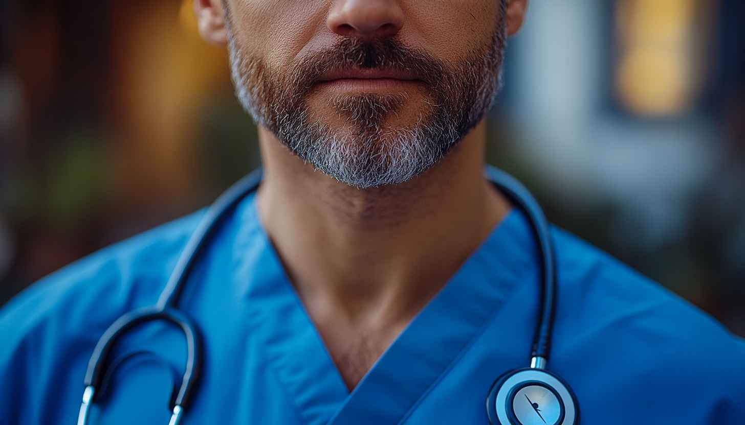 Healthcare Professional Doctor Surgeon Medical Worker Background Image Portrait