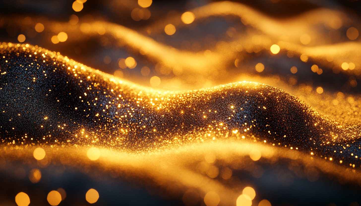 Golden Sparkle Texture 4K Wallpaper for Desktop and Mobile