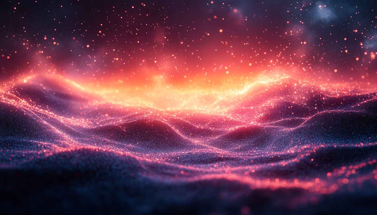 Nebula Space Waves 4K Wallpaper for Desktop Background and Mobile