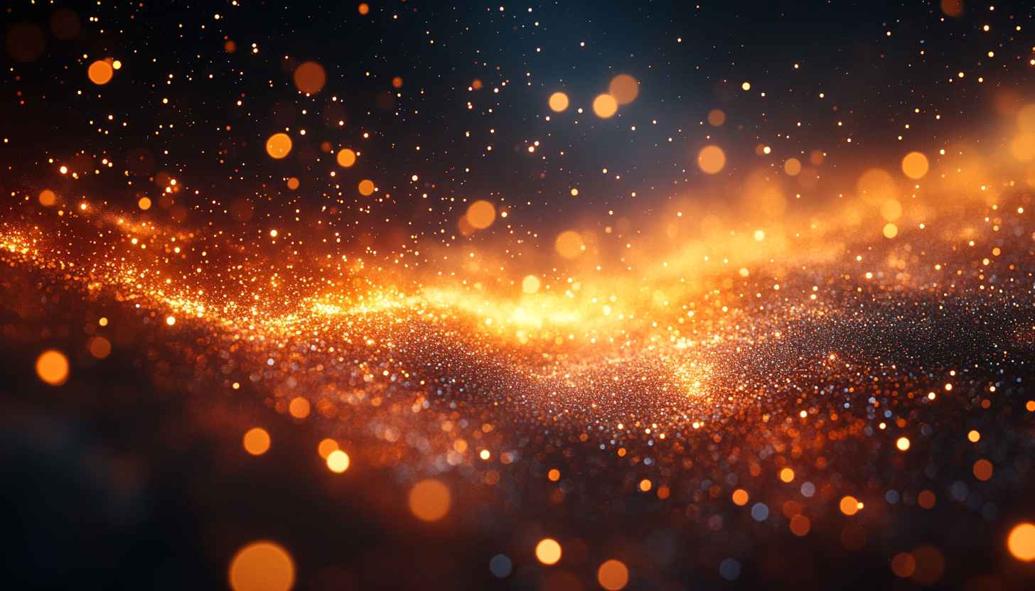 Golden Glitter Sparkles Abstract 4K Desktop Background Mobile Wallpaper
