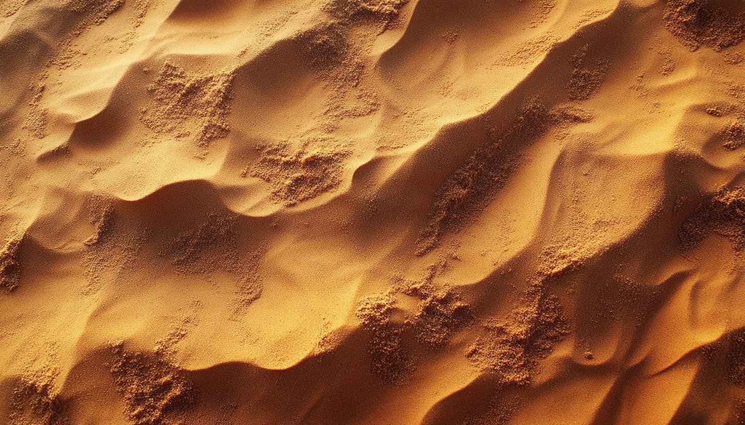 Golden Desert Sand Dunes Texture 4K Mobile Phone Wallpaper