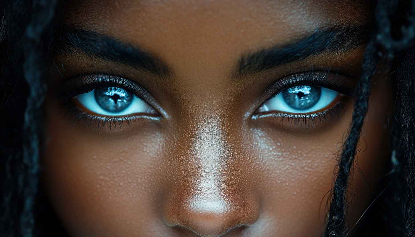 Stunning Blue Eyes 4K Desktop Wallpaper Free Mobile Background