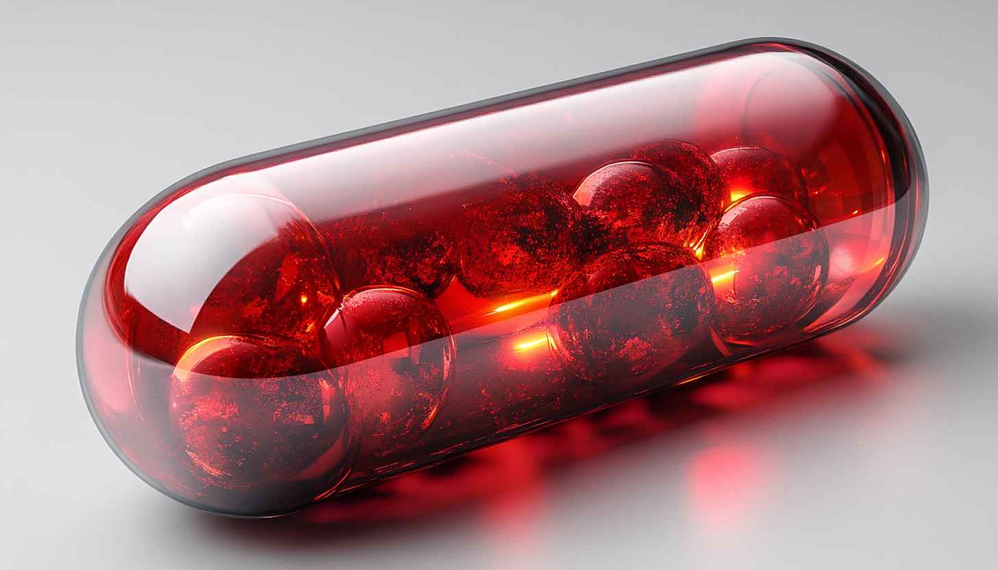 Red Capsule Medicine Mobile Background - Free 4K Desktop Wallpaper