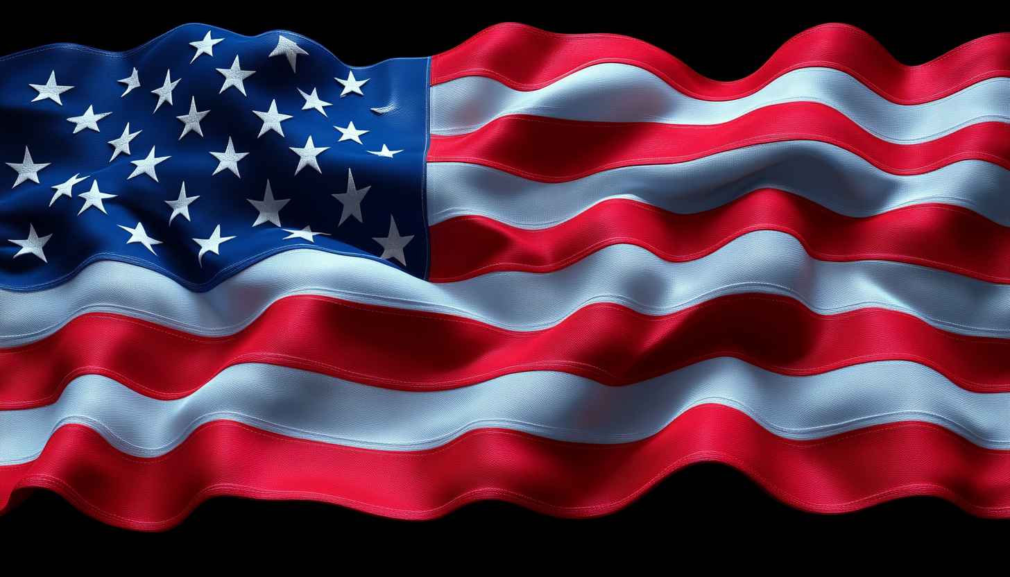 American Flag Waving 4K Wallpaper - Patriotic Desktop Background