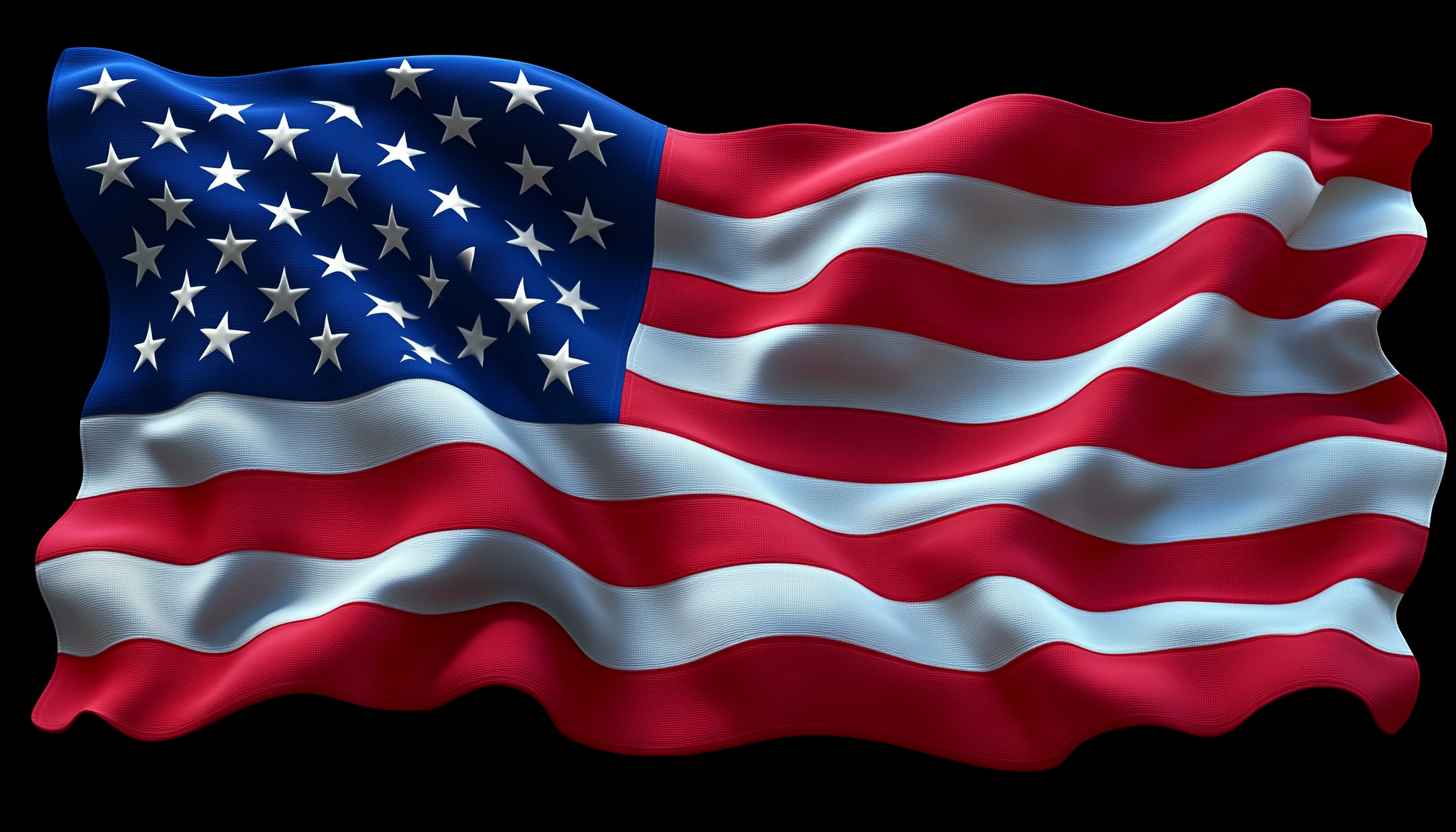 Waving American Flag 4K Wallpaper - Patriotic Desktop Background