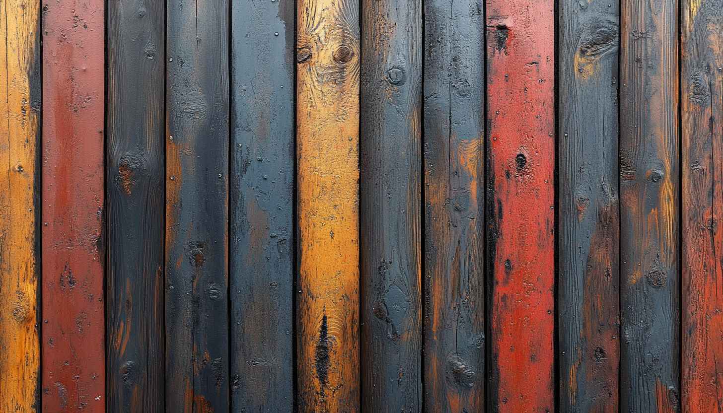 Colorful Wooden Planks Background Wallpaper | Wood Texture Mobile Wallpaper