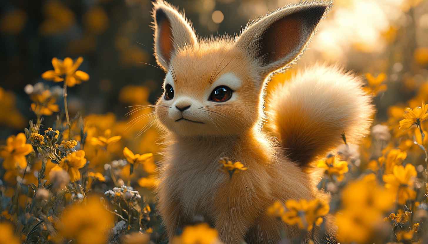 Cute Fox Pokémon Inspired Mobile Wallpaper Background for Free