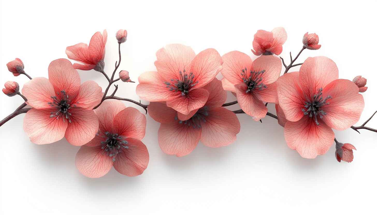 Pink Blossom Branch 4K Wallpaper for Desktop and Mobile