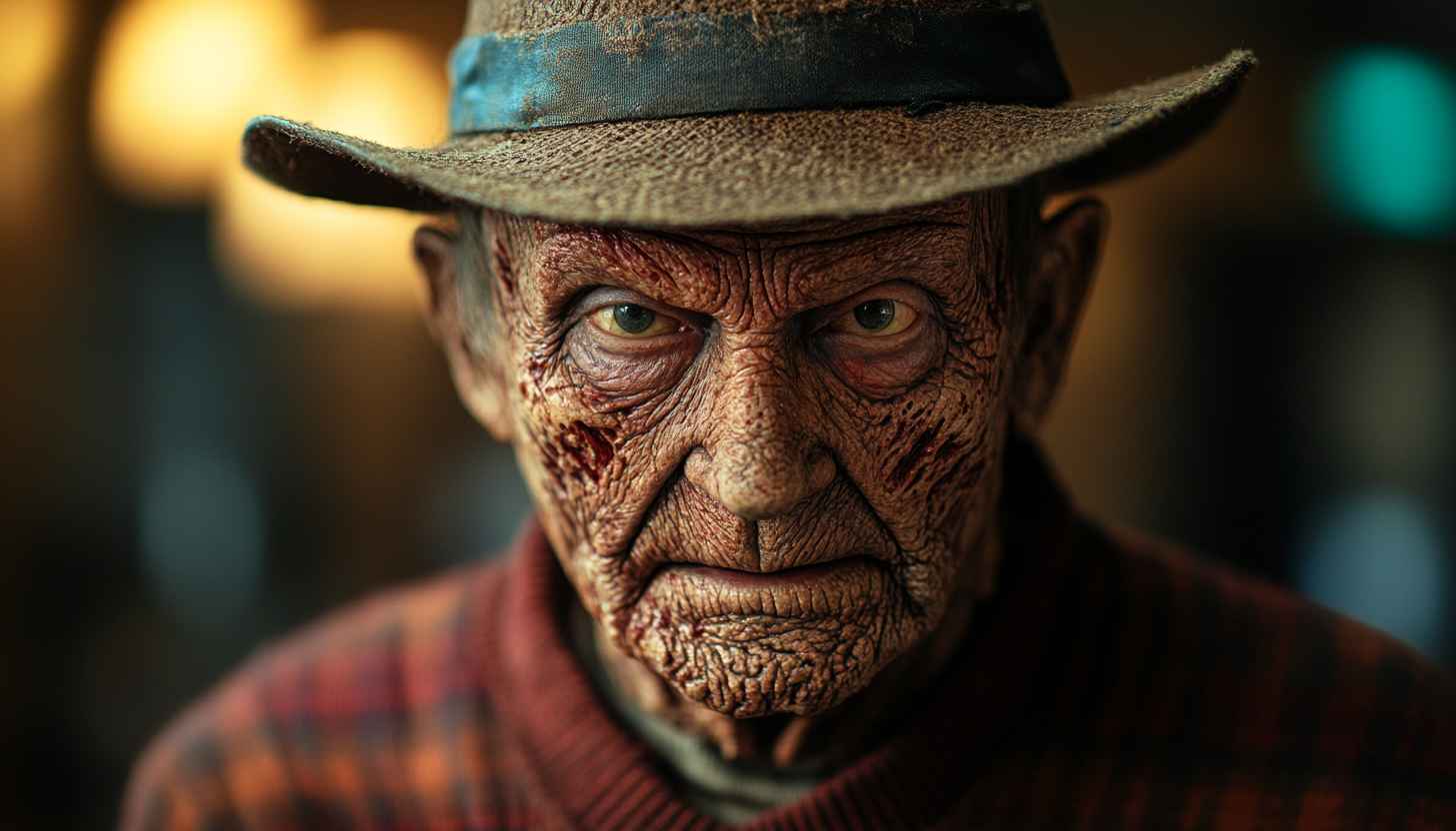 Freddy Krueger Nightmare on Elm Street 4K Horror Wallpaper