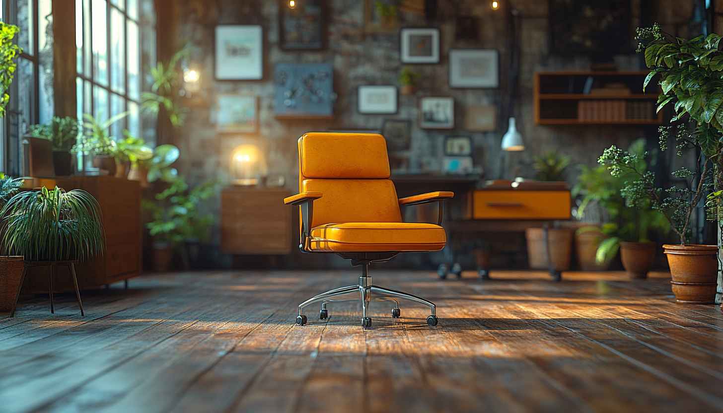 Interior Decor Office Space Plants Desktop Background Aesthetic Wallpaper