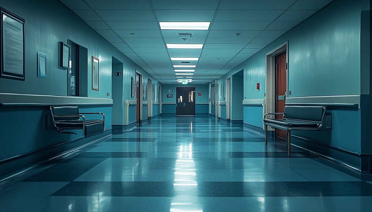 Creepy Hospital Hallway 4K Background - Free Mobile Wallpaper