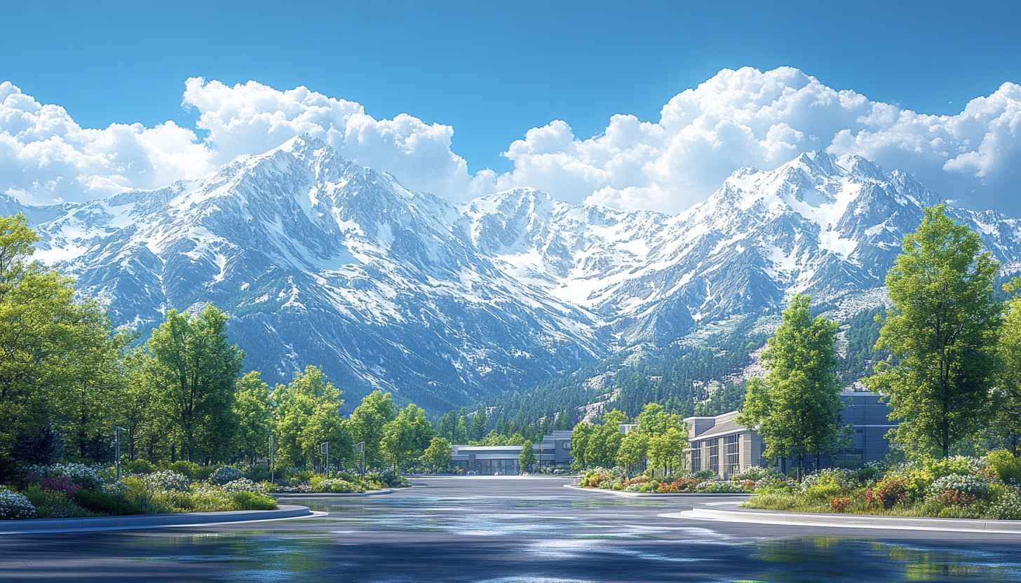Snow Mountain Landscape Wallpaper for Desktop Background 4K UHD