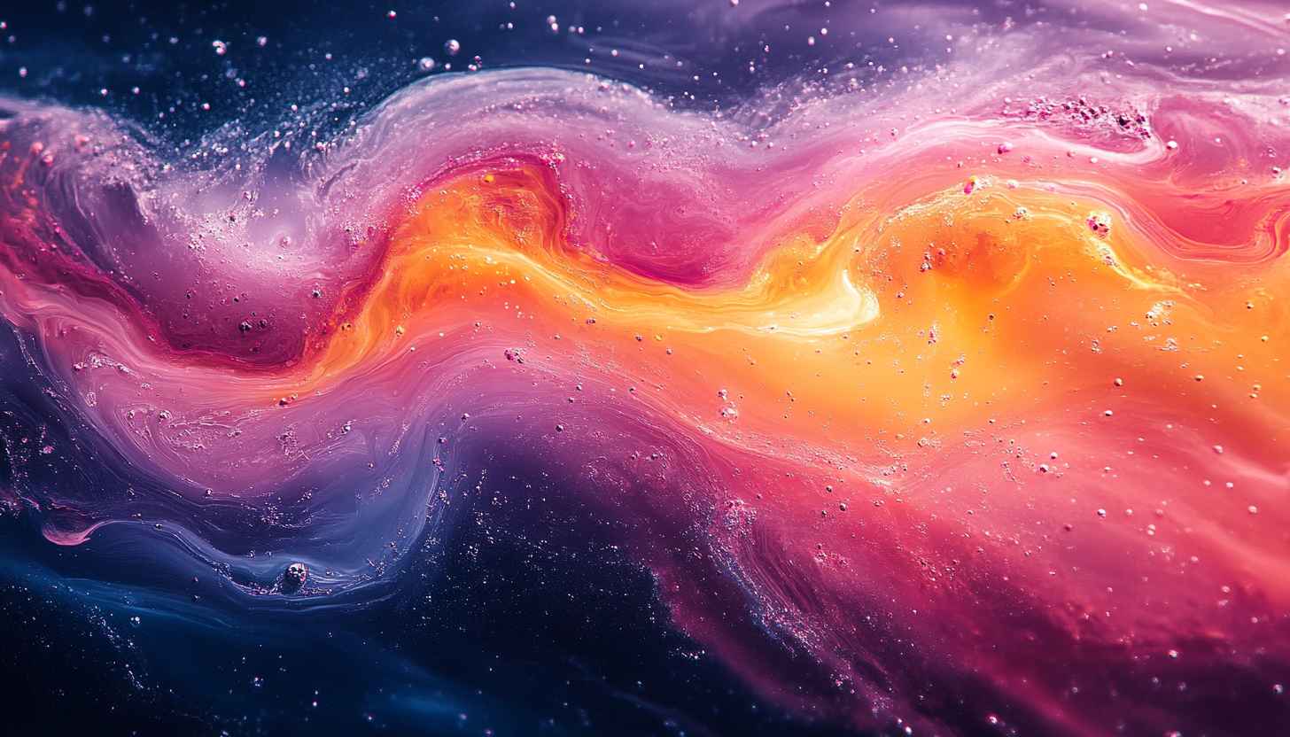 Abstract Fluid Art 4K Wallpaper - Galaxy Nebula Background