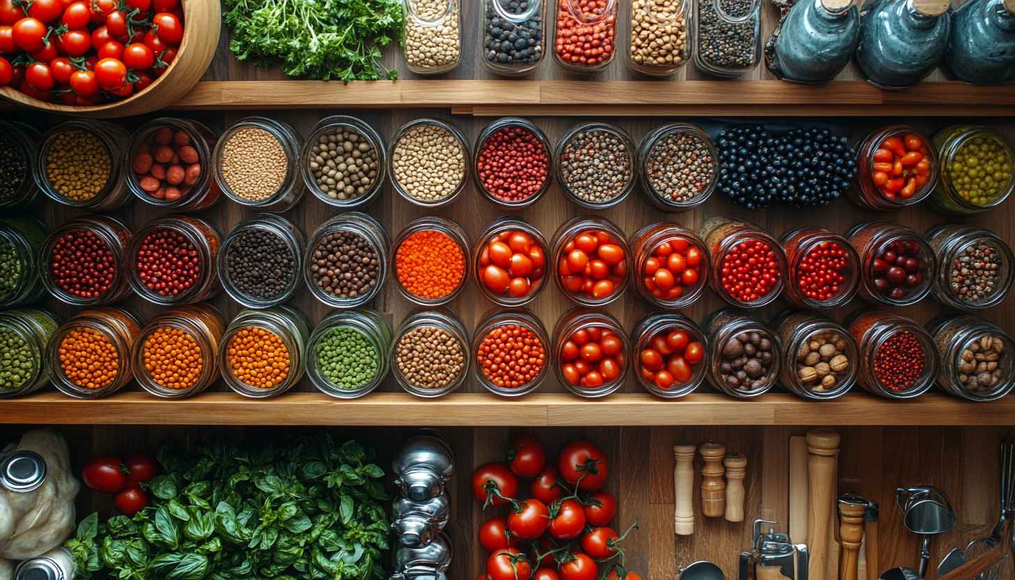 Colorful Spices and Ingredients Kitchen Wallpaper for Desktop Background